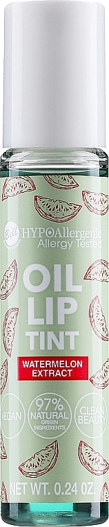 Bell Hypoallergenic Oil Lip Tint Watermelon Extract Гіпоалергенний олійний тінт для губ - фото N1