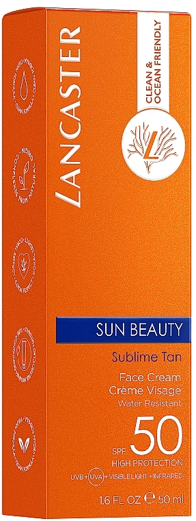 Lancaster Солнцезащитный водостойкий крем для лица Sun Beauty SPF50 - фото N3