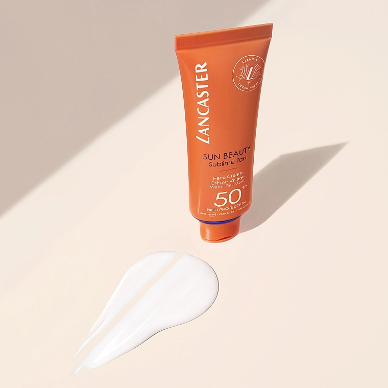 Lancaster Сонцезахисний водостійкий крем для обличчя Sun Beauty SPF50 - фото N7