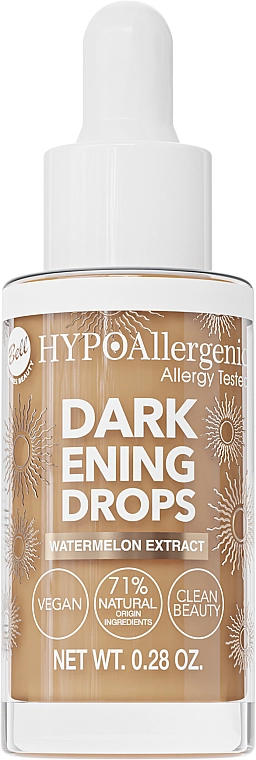 Bell Hypoallergenic Darkening Drops Гипоаллергенные капли для затемнения тонального крема - фото N1