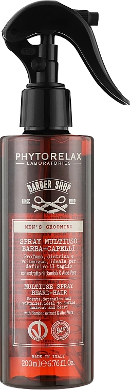 Phytorelax Laboratories Багатофункціональний спрей для волосся й бороди Men's Grooming Multiuse Spray Beard-Hair - фото N1