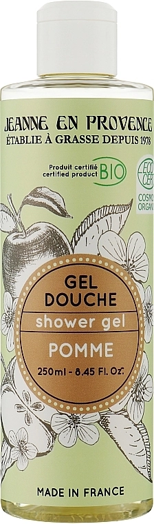 Jeanne en Provence Гель для душа "Яблоко" BIO Apple Shower Gel - фото N1