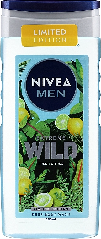 Nivea Гель для душу MEN Extreme Wild Fresh Citrus Deep Body Wash - фото N1