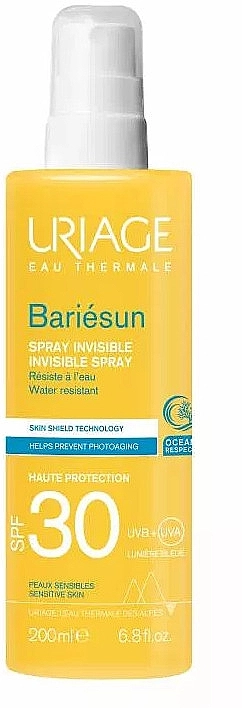 Uriage Невидимий захисний спрей для обличчя та тіла Bariesun Protective Spray SPF 30 - фото N1