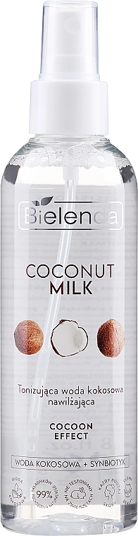 Bielenda Тонизирующая увлажняющая кокосовая вода Coconut Toning Moisturizing Coconut Water - фото N1