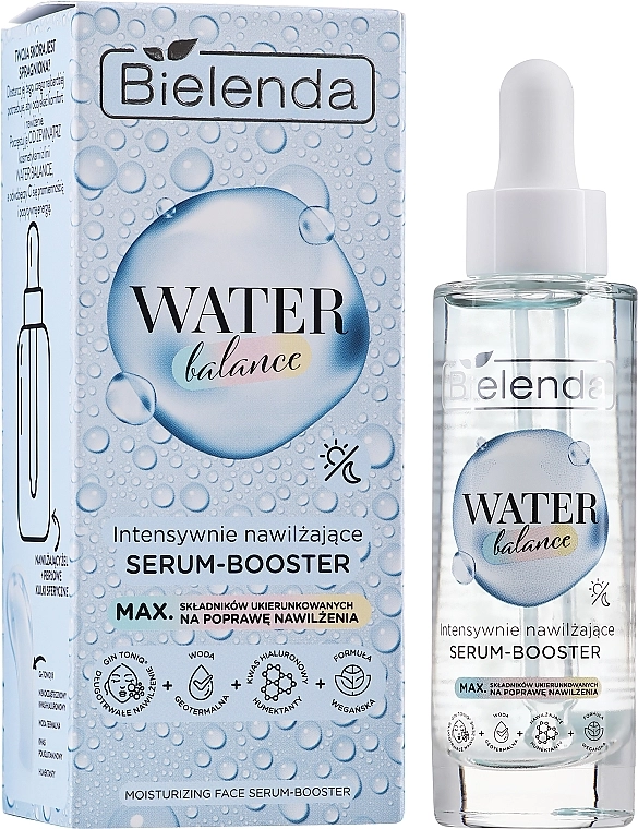 Интенсивно увлажняющая сыворотка-бустер для лица - Bielenda Water Balance Face Serum Booster, 30 мл - фото N1