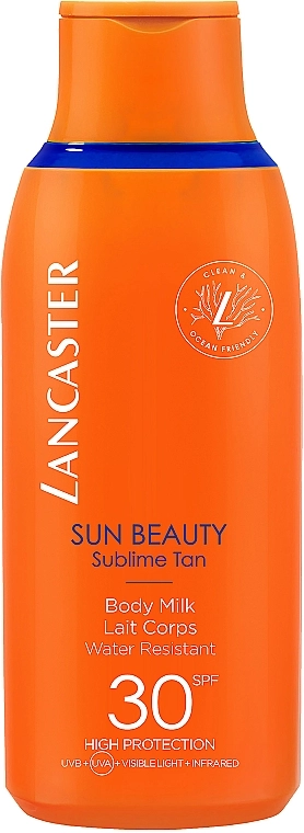 Lancaster Водостійке сонцезахисне молочко для тіла Sun Beauty Sublime Tan Body Milk SPF30 - фото N1