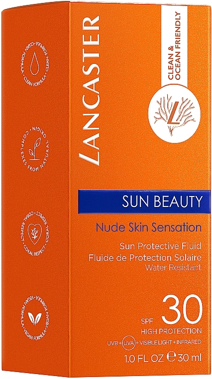 Lancaster Солнцезащитный флюид для лица Sun Beauty Nude Skin Sensation Sun Protective Fluid SPF30 - фото N3