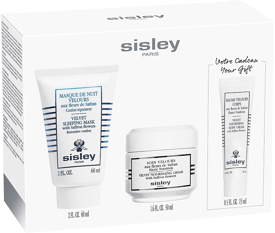 Sisley Набір Velvet Set (f/mask/60ml + f/cr/50ml + b/cr/15ml) - фото N1