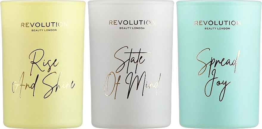 Makeup Revolution Набор Grounded Mini Candle Gift Set (3x40g) - фото N2
