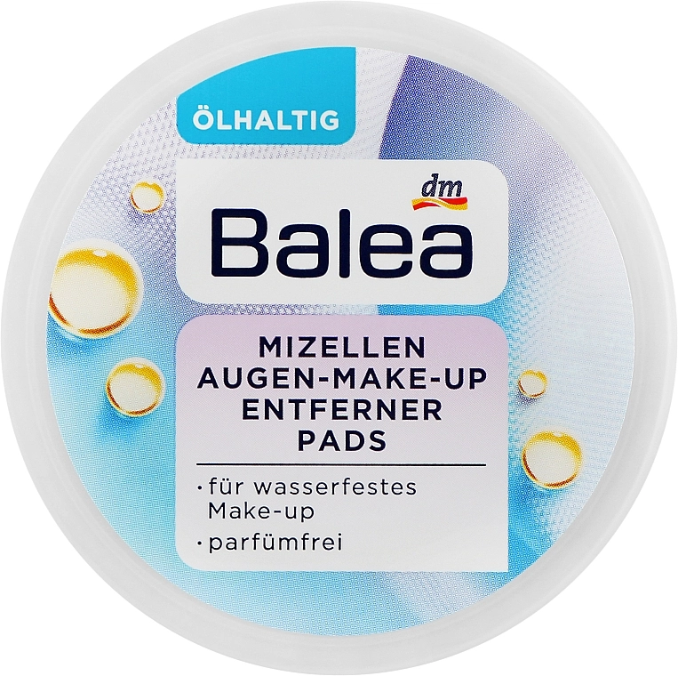 Balea Очищающие ватные диски BaleaMizellen Augen-Make-up Entferner-Pads - фото N1