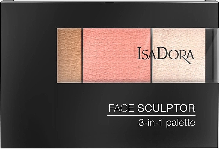 IsaDora Face Sculptor 3-in-1 Palette Палетка для скульптурування обличчя - фото N2