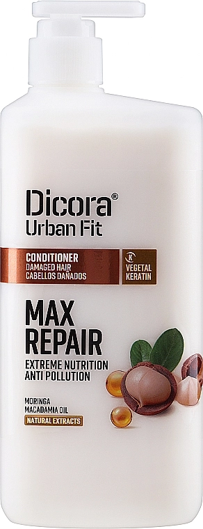 Dicora Urban Fit Кондиционер для поврежденных волос Conditioner Max Repair Extreme Nutrition - фото N3