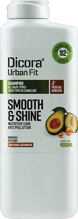 Dicora Urban Fit Шампунь для всіх типів волосся Shampoo Smooth & Shine - фото N1