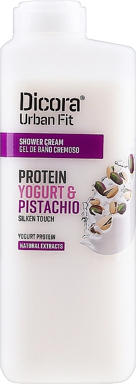 Dicora Urban Fit Кремовий гель для душу "Протеїновий йогурт і фісташки" Shower Cream Protein Yogurt & Pistachio - фото N1