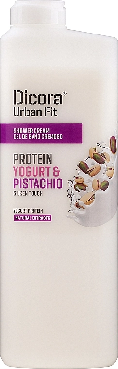 Dicora Urban Fit Кремовый гель для душа "Протеиновый йогурт и фисташки" Shower Cream Protein Yogurt & Pistachio - фото N3