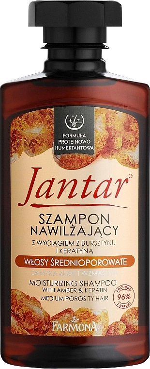 Farmona Зволожувальний шампунь з екстрактом бурштину та кератином Jantar Moisturizing Shampoo - фото N1