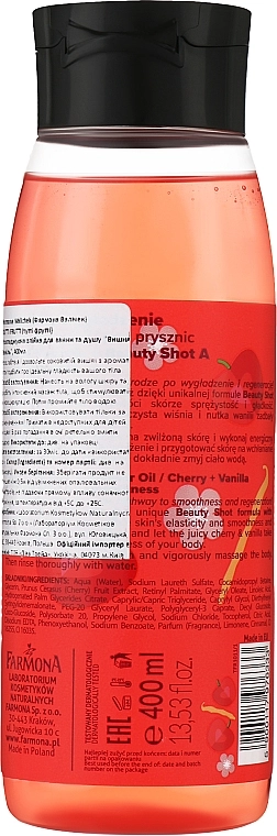 Farmona Розгладжувальна олія для ванни й душу "Вишня і ваніль" Tutti Frutti Cherry And Vanilla - фото N2