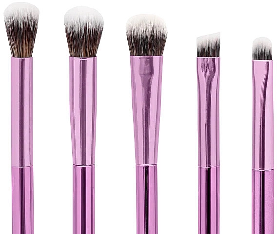 Glov Набор кистей для макияжа глаз, 5шт Eye Makeup Brushes Purple - фото N2