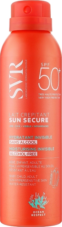 SVR Солнцезащитное увлажняющее молочко Sun Secure Crackling Milk SPF50+ - фото N1