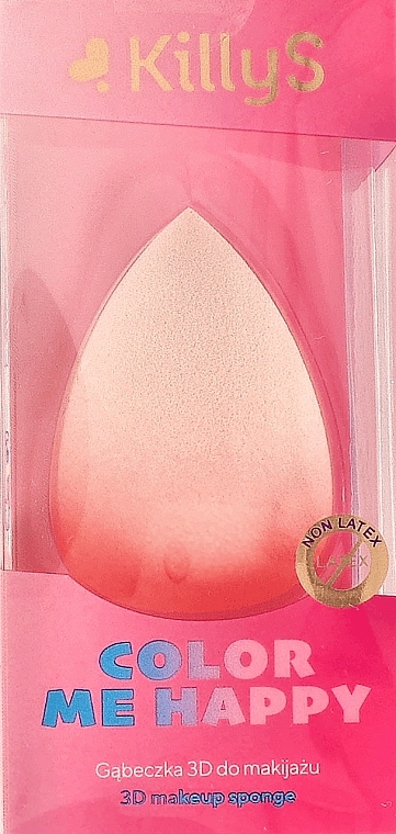 KillyS Спонж для макіяжу 3D, світло-рожевий 3D Makeup Sponge Color Me Happy - фото N1