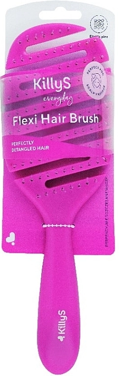 KillyS Расческа для волос, 500387, фиолетовая Flexi Hair Brush - фото N2