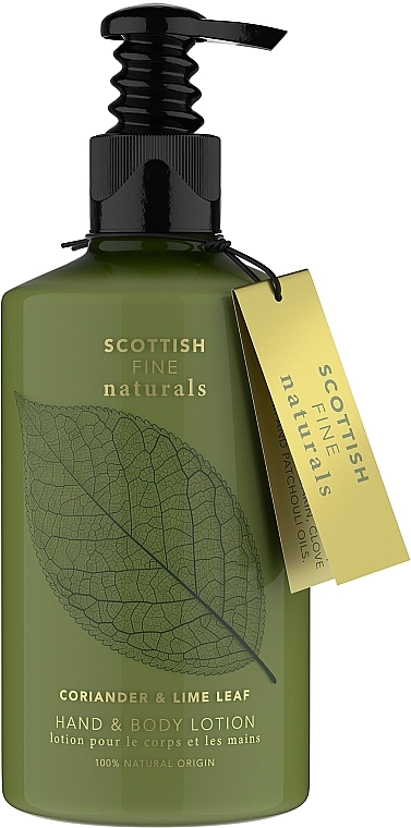 Scottish Fine Soaps Лосьон для рук и тела "Кориандр и листья лайма" Naturals Coriander & Lime Leaf Body Lotion - фото N1