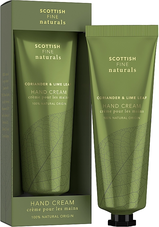 Scottish Fine Soaps Крем для рук "Кориандр и листья лайма" Naturals Coriander & Lime Leaf Hand Cream Tuba - фото N4