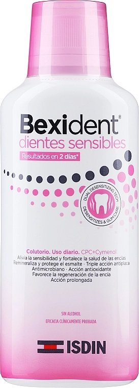 Isdin Ополіскувач для ротової порожнини для чутливих зубів Bexident Sensitive Teeth Mouthwash - фото N1