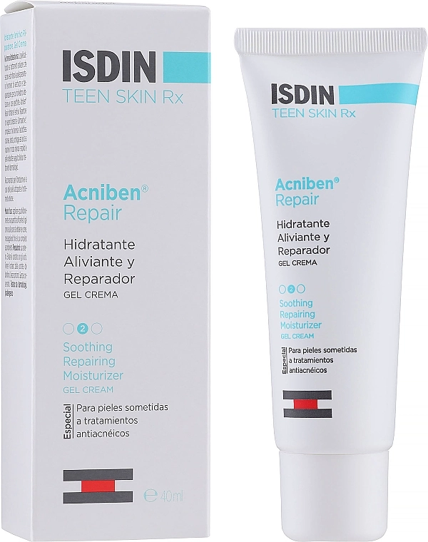 Isdin Зволожувальний гель-крем для обличчя Acniben Rx Moisturizing Gel-Cream - фото N2