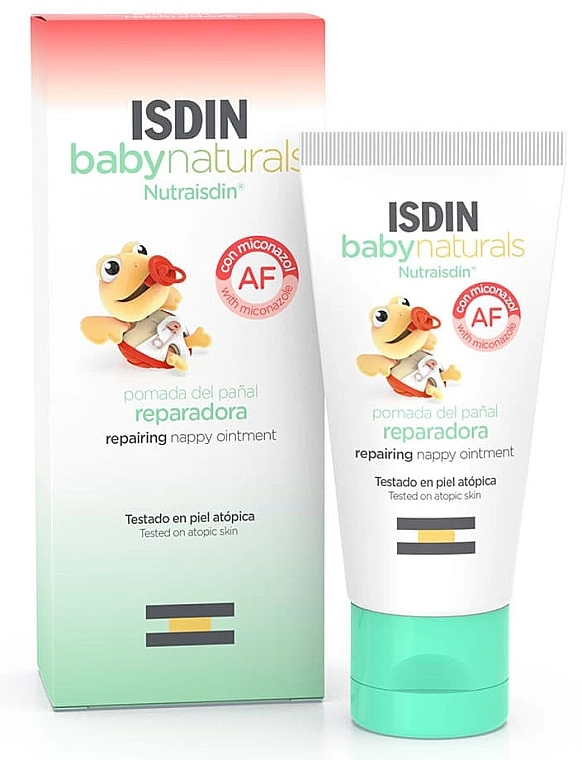 Isdin Відновлювальна мазь під підгузок Baby Naturals Repairing Diaper Ointment - фото N1