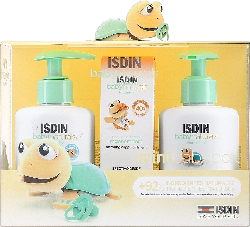 Isdin Набор Baby Naturals Mini Set (b/sh/gel/200ml + b/b/lot/200ml + b/b/gel/20ml) - фото N1