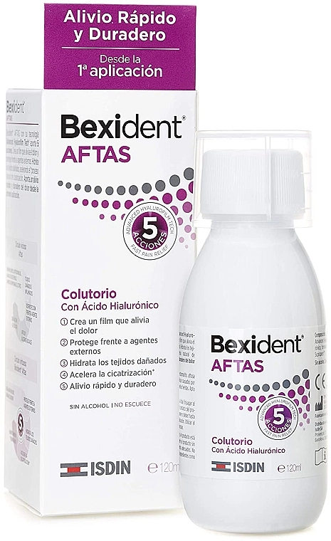 Isdin Ополаскиватель для полости рта Bexident AFTAS Mouthwash - фото N1