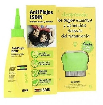 Isdin Набір «Педикуліцидний гель і гребінець» Antipiojos (h/gel/100ml + acc) - фото N1