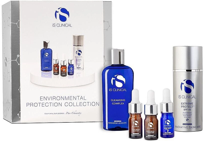 IS CLINICAL Набор Environmental Protection Collection (gel/60ml + serum/5ml + serum/5ml + gel/serum/100g + sun/cr/100g) - фото N1