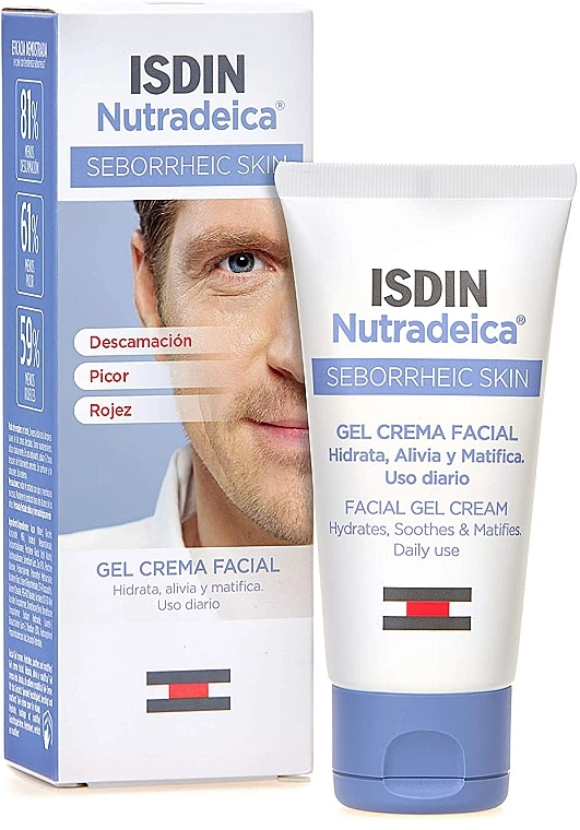 Isdin Гель-крем для лица при себорейной коже Nutradeica Face Gel Cream For Seborrheic Skin - фото N1