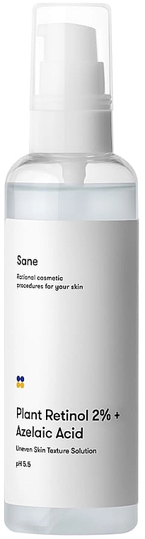 Sane Тонік для обличчя з рослинним ретинолом Plant Retinol 2% + Azelaic Acid - фото N2