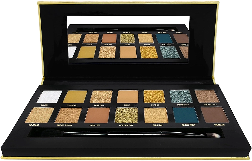 W7 24K Gold Rush Eyeshadow Palette Палетка тіней - фото N2