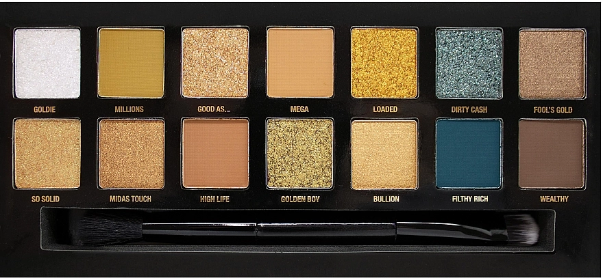 W7 24K Gold Rush Eyeshadow Palette Палетка тіней - фото N3