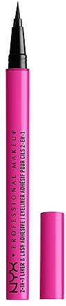 NYX Professional Makeup Jumbo Lash! 2-in-1 Liner & Lash Adhesive Підводка для очей і клей для вій 2 в 1 - фото N1