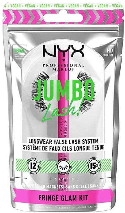 NYX Professional Makeup Jumbo Lash! Longwear False Lash System (lashes/2pcs + liner/1ml) Набор - фото N1