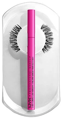 NYX Professional Makeup Jumbo Lash! Longwear False Lash System (lashes/2pcs + liner/1ml) Набор - фото N2