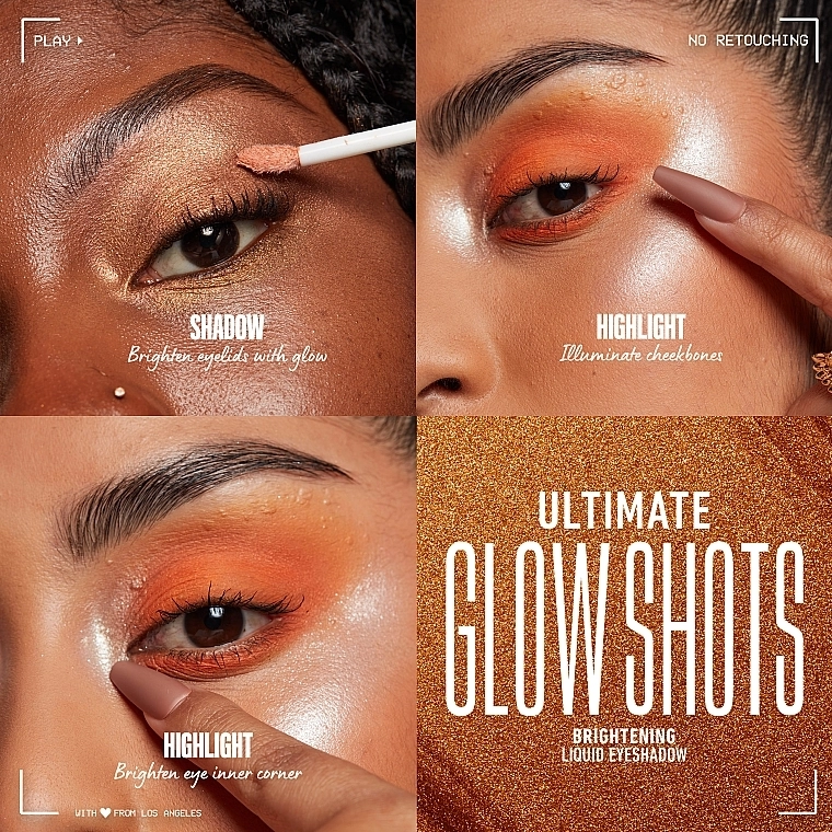 NYX Professional Makeup Ultimate Glow Shots Сияющие жидкие тени для глаз - фото N5