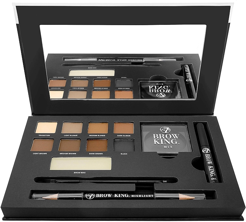 W7 Brow King Ultimate Eye and Brow Palette Палітра для брів - фото N2