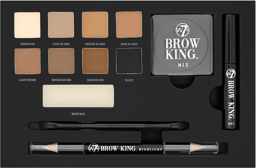 W7 Brow King Ultimate Eye and Brow Palette Палітра для брів - фото N3