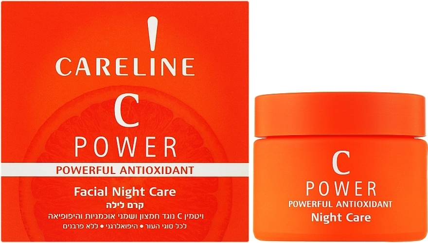 Careline Нічний зволожувальний крем для обличчя C Power Powerful Antioxidant Night - фото N2