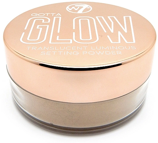 W7 Gotta Glow Translucent Luminous Setting Powder Сияющая фиксирующая пудра - фото N1