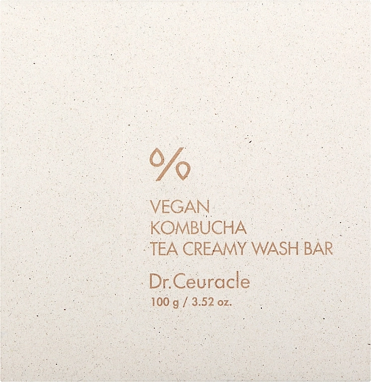 Dr. Ceuracle Крем-мыло для лица и тела с ферментированным чаем комбуча Dr. Ceuracle Vegan Kombucha Tea Creamy Wash Bar - фото N1