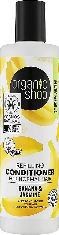 Organic Shop Кондиціонер для волосся "Банан і жасмин" Conditioner - фото N1