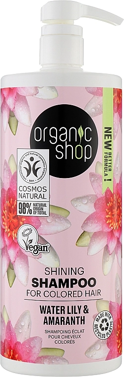 Organic Shop Шампунь фарбованого для волосся "Водна лілія і амарант" Shampoo - фото N3